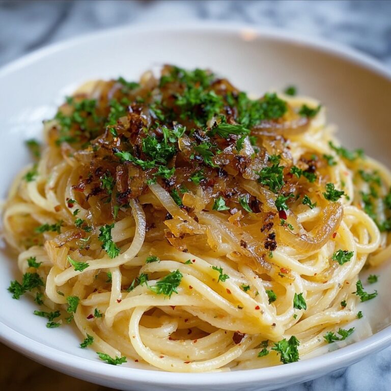 Vegan Caramelized Onion Pasta Recipe