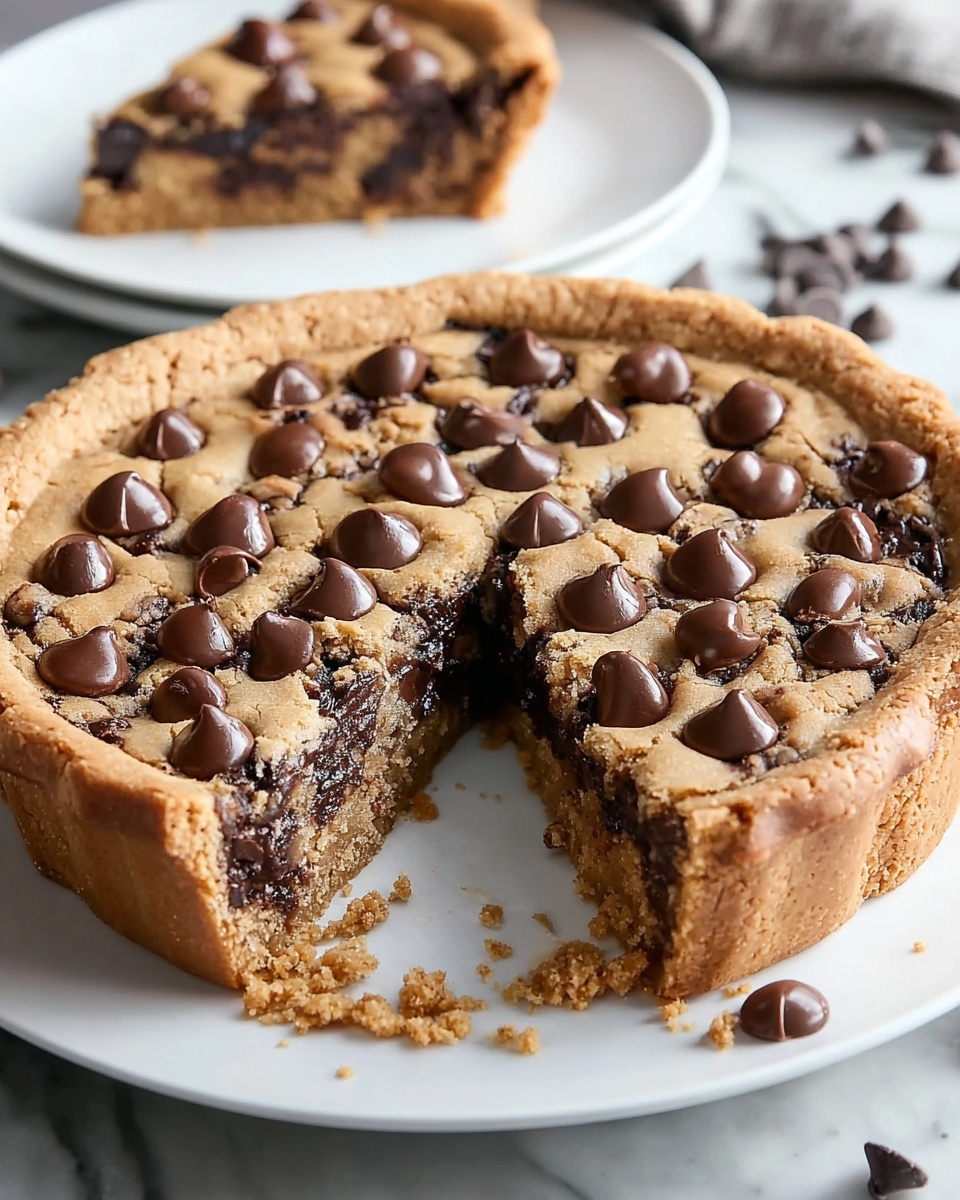 Deep Dish Chickpea Cookie Pie Recipe - Recipe Image
