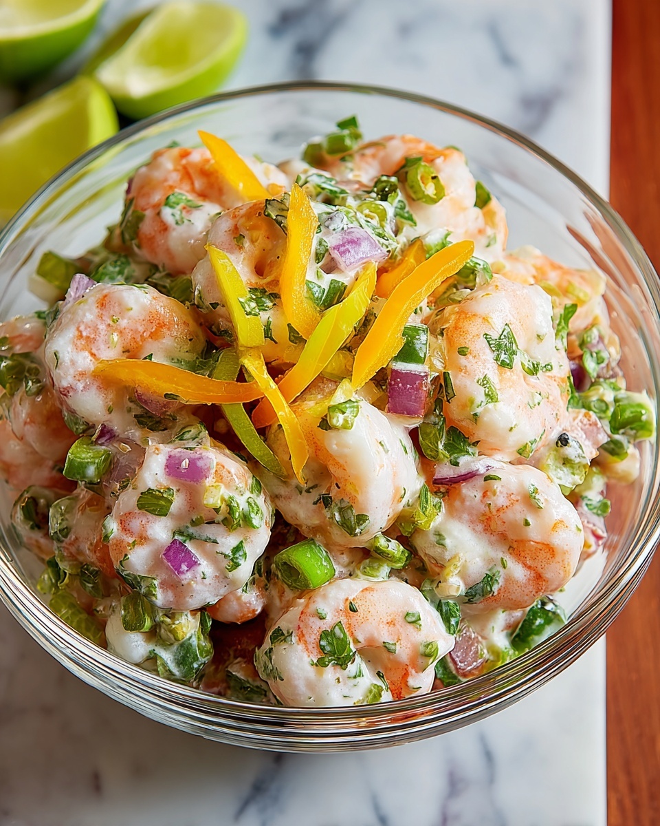 Lemon Herb Shrimp Salad with Mixed Greens and Tomatoes Recipe - Recipe Image
