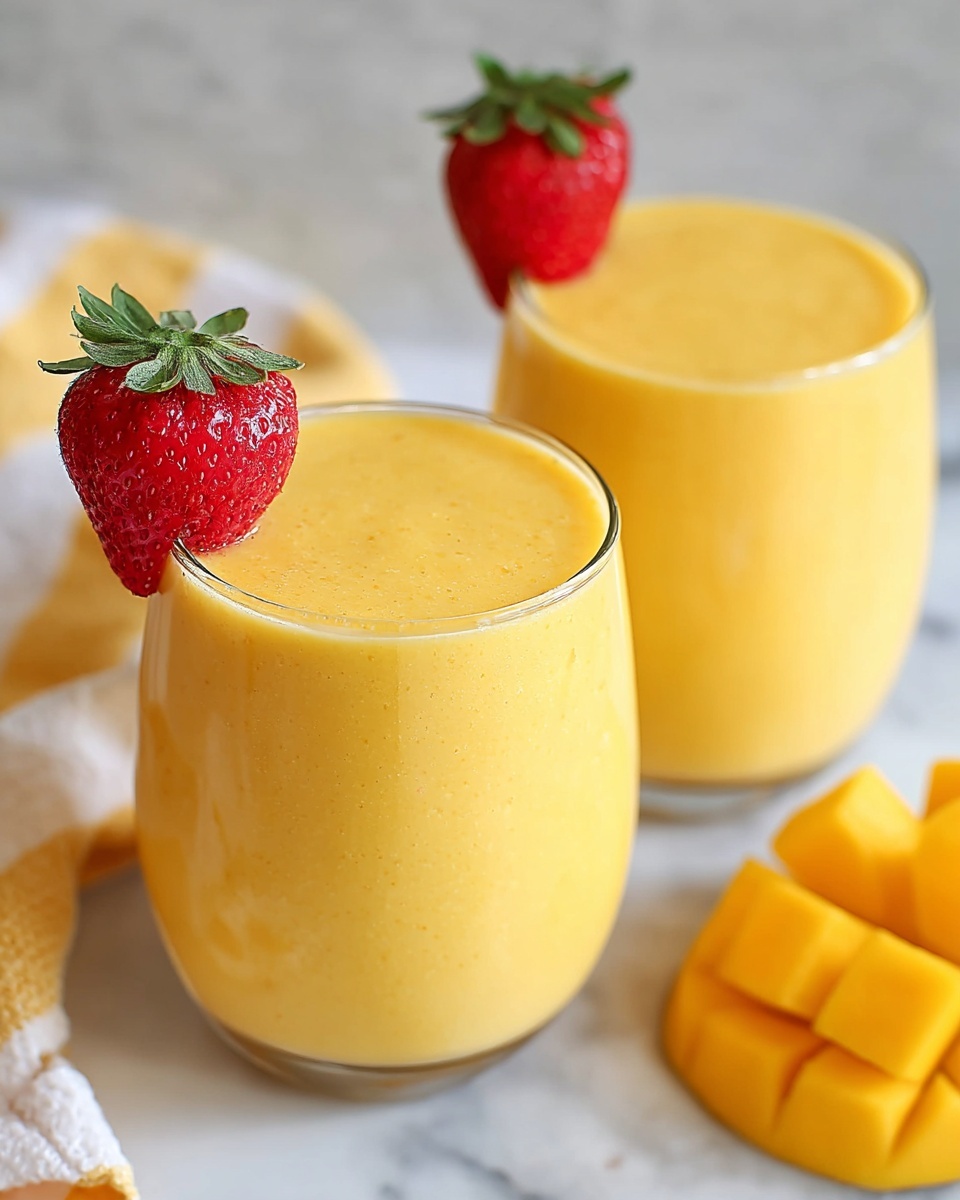 Peach Mango Smoothie Recipe - Recipe Image