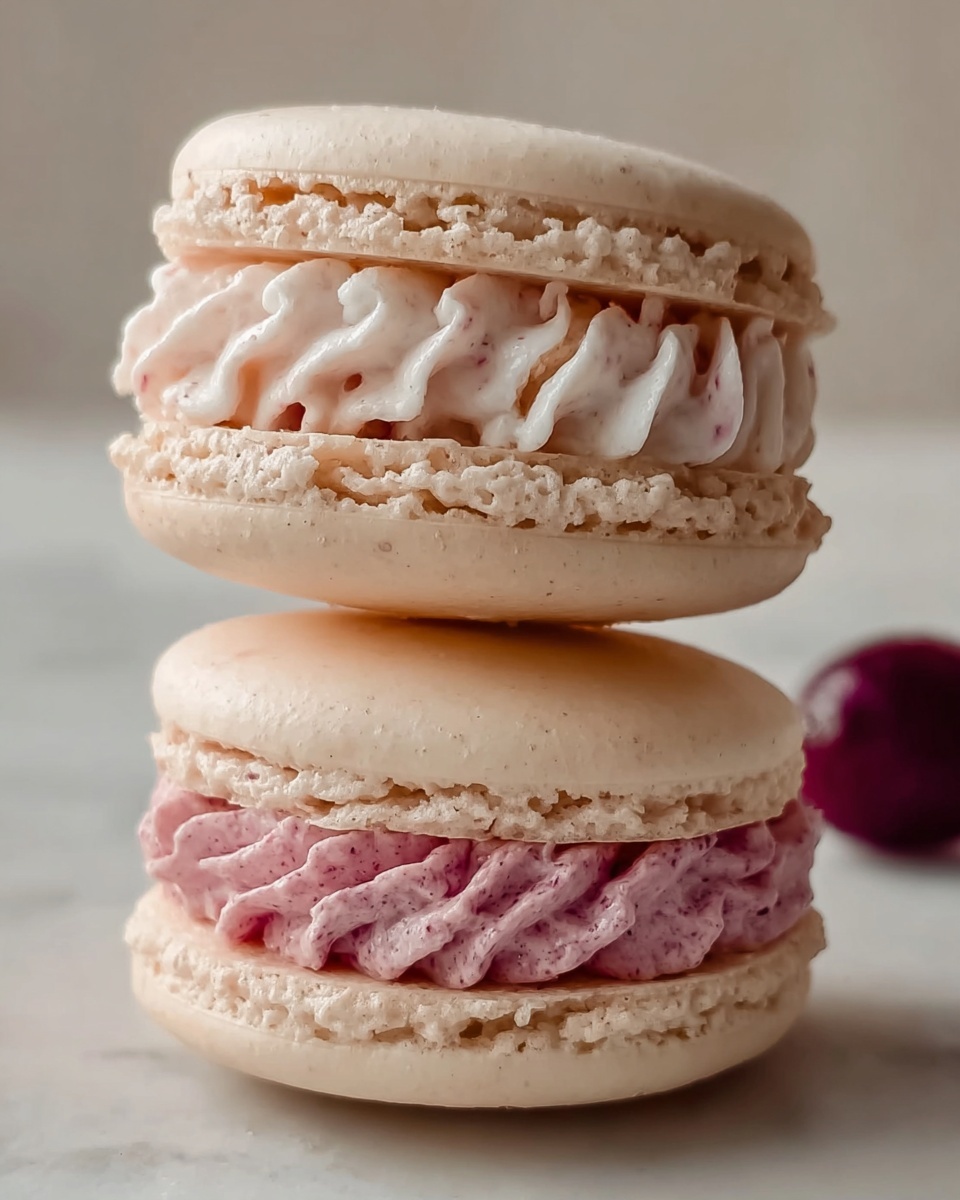 White Chocolate Raspberry Macarons Recipe - Recipe Image