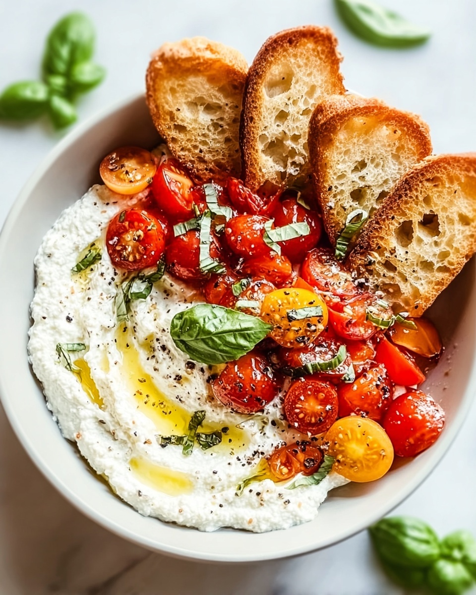 Whipped Feta Bruschetta Dip Recipe - Recipe Image