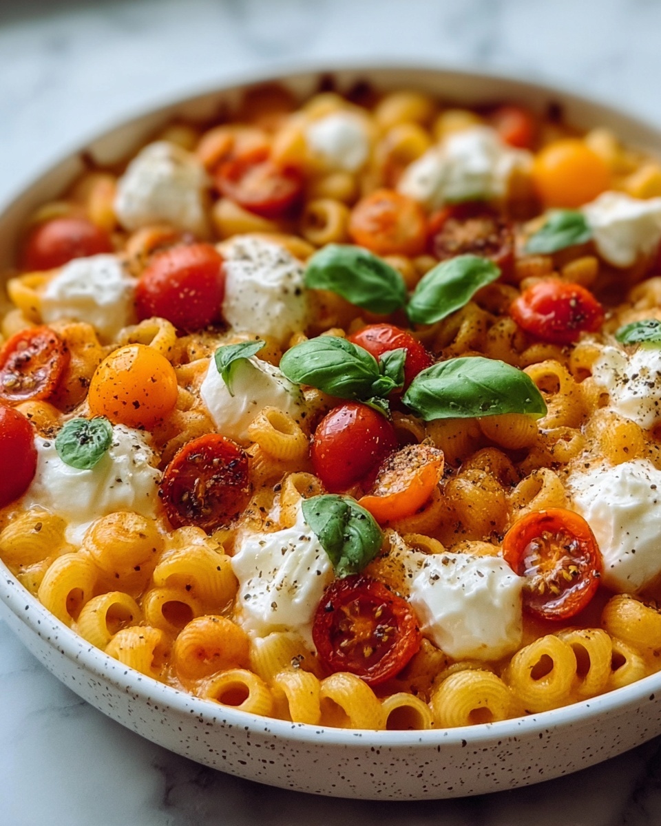 Spicy Tomato Burrata Pasta Recipe - Recipe Image