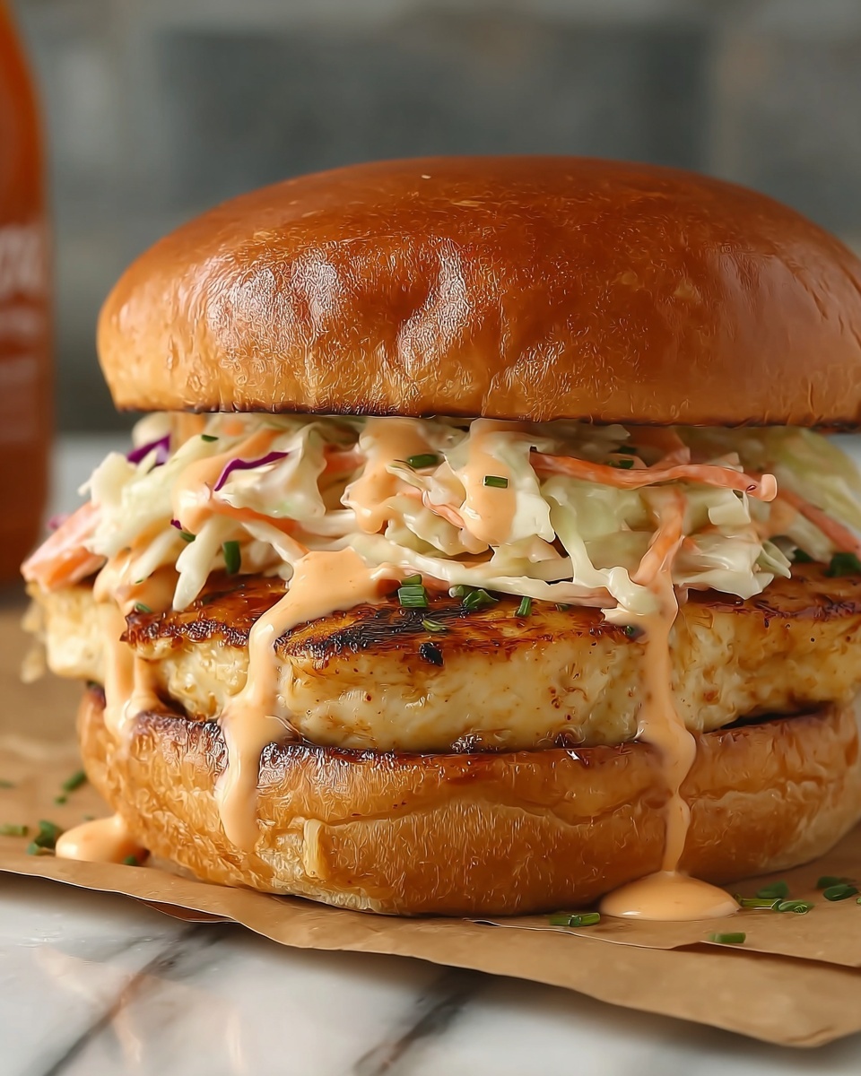 Buffalo Ranch Coleslaw Chicken Sandwich Recipe - Recipe Image