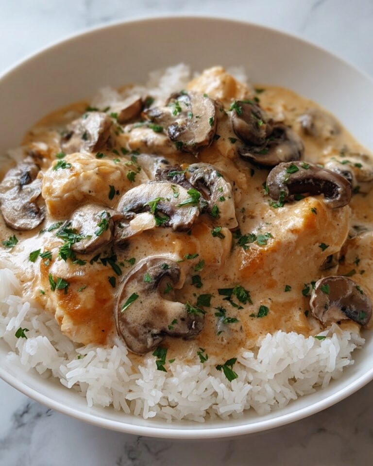 Parmesan-Garlic Mushroom Chicken Recipe