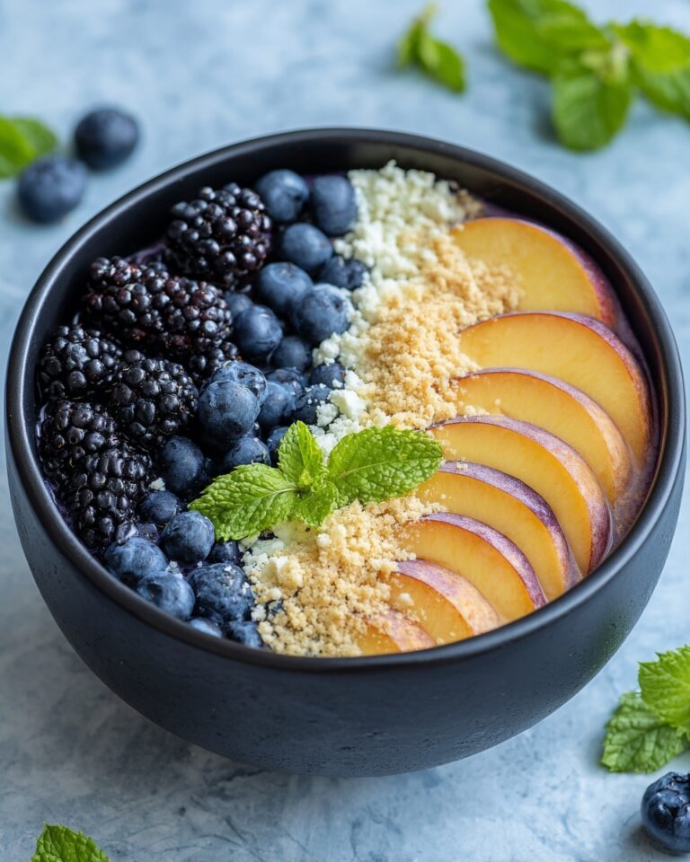 Blueberry Peach Feta Salad Recipe