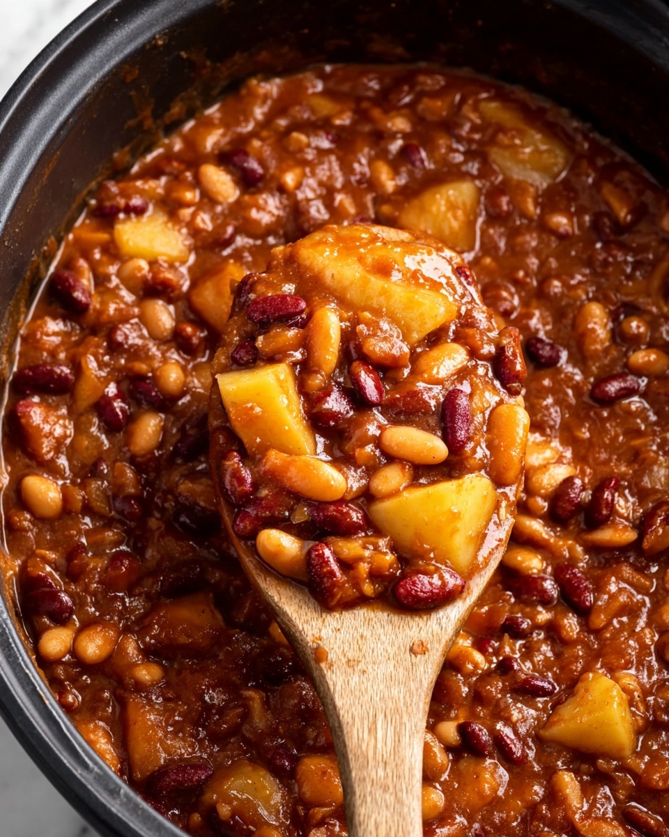 Slow Cooker Hawaiian Baked Beans Recipe - Recipe Image