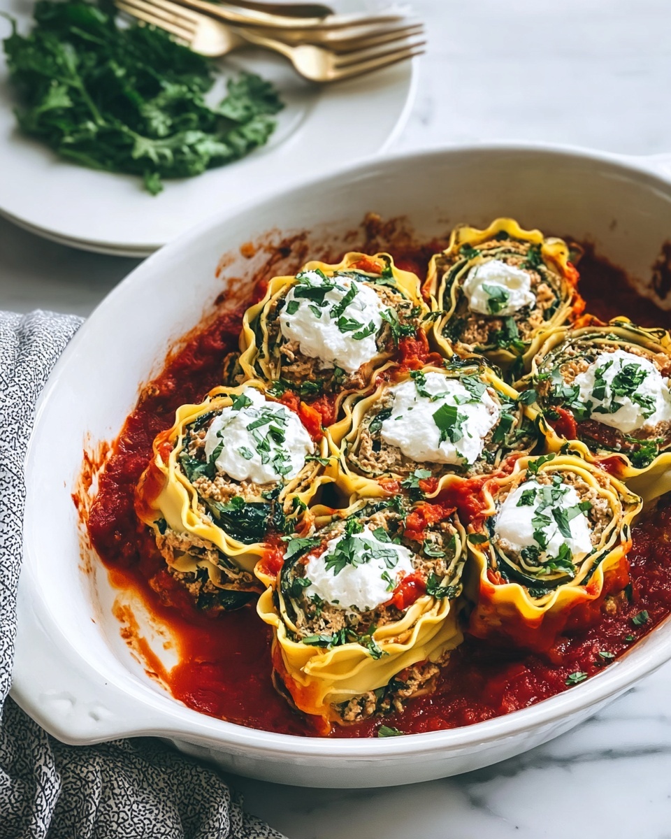 Delicious Homemade Chicken Lasagna Roll-Ups Recipe - Recipe Image