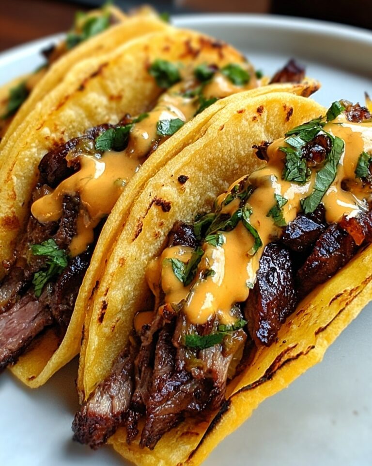 Garlic Butter Honey BBQ Beef Tacos Recipe