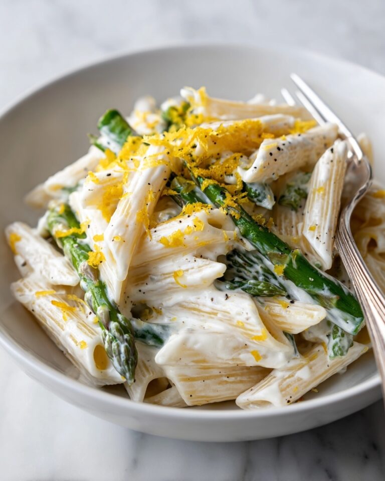 Creamy Lemon Asparagus Pasta Recipe