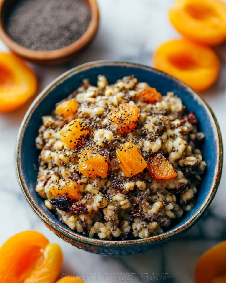 Sweet Wheat Berry Pudding (Kutia) with Poppy Seeds, Dried Fruits, and Toasted Almonds Recipe