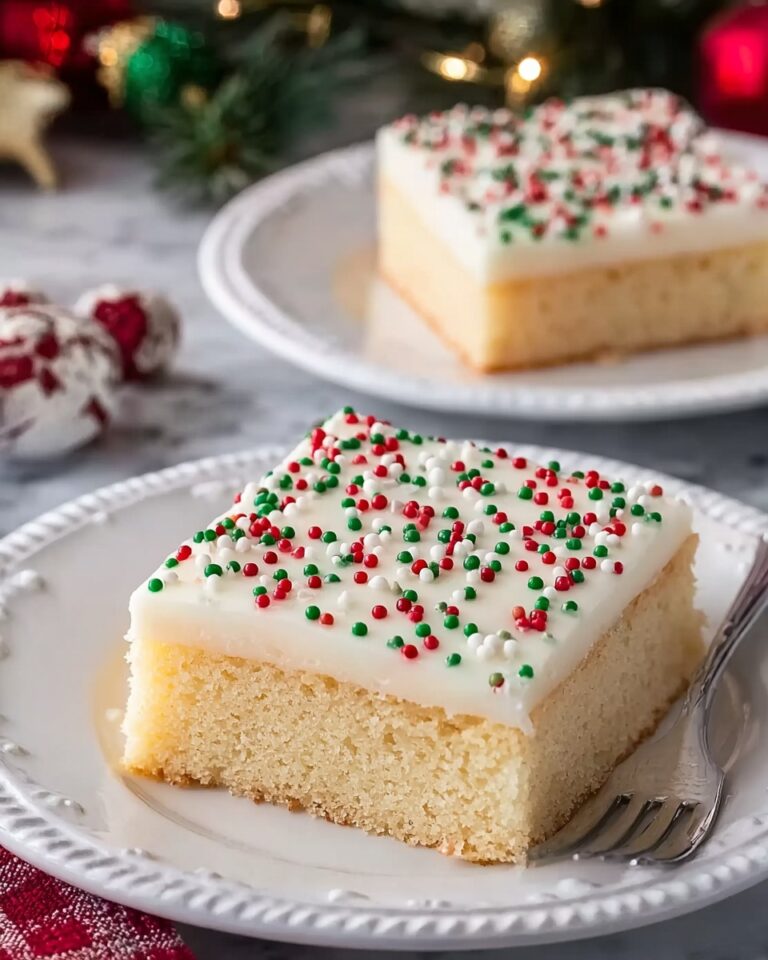 Festive Christmas Sugar Cookie Bars with Holiday Frosting Recipe