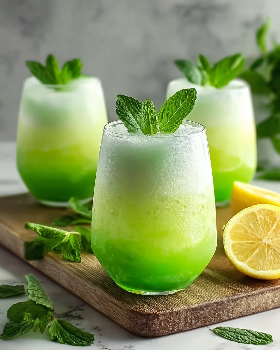 Refreshing Minty Lemonade Fizz: A Non-Alcoholic Summer Drink Recipe - Recipe Image