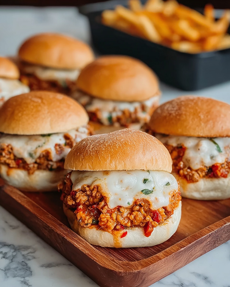 Cheesy, Saucy Chicken Parmesan Sloppy Joes Recipe - Recipe Image