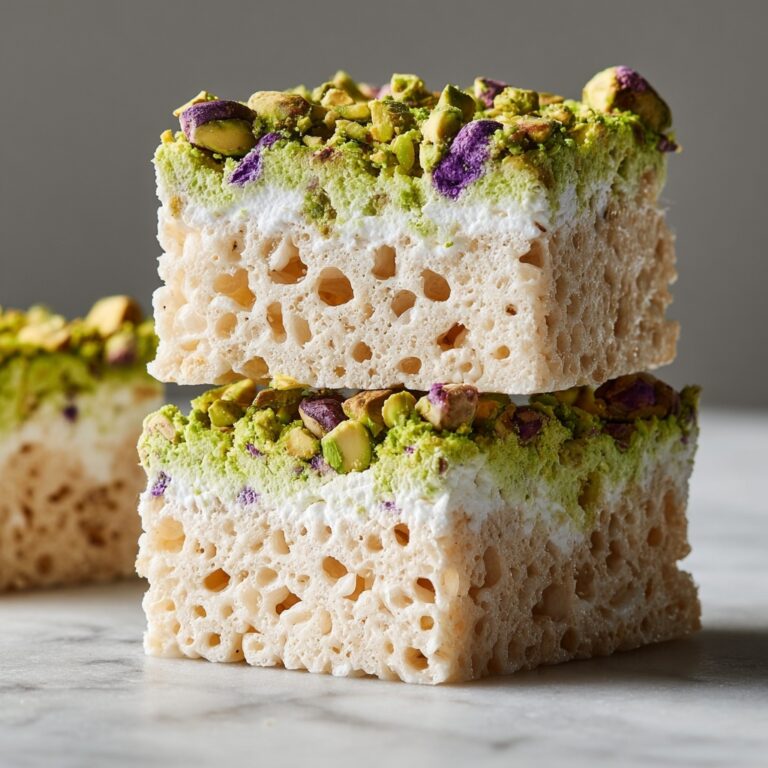 Pistachio Rice Krispie Treats Recipe