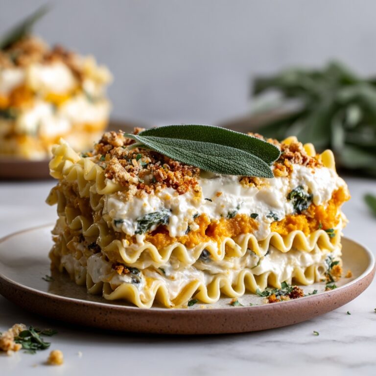 Butternut Squash Lasagna Roll-Ups with Ricotta and Sage Recipe