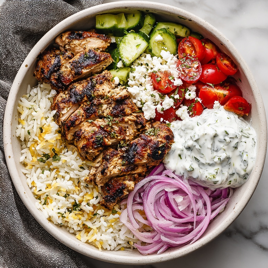 Greek-Inspired Chicken Gyro Bowl Recipe - Recipe Image