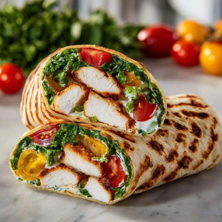 Crunchy Grilled Chicken Wrap Recipe