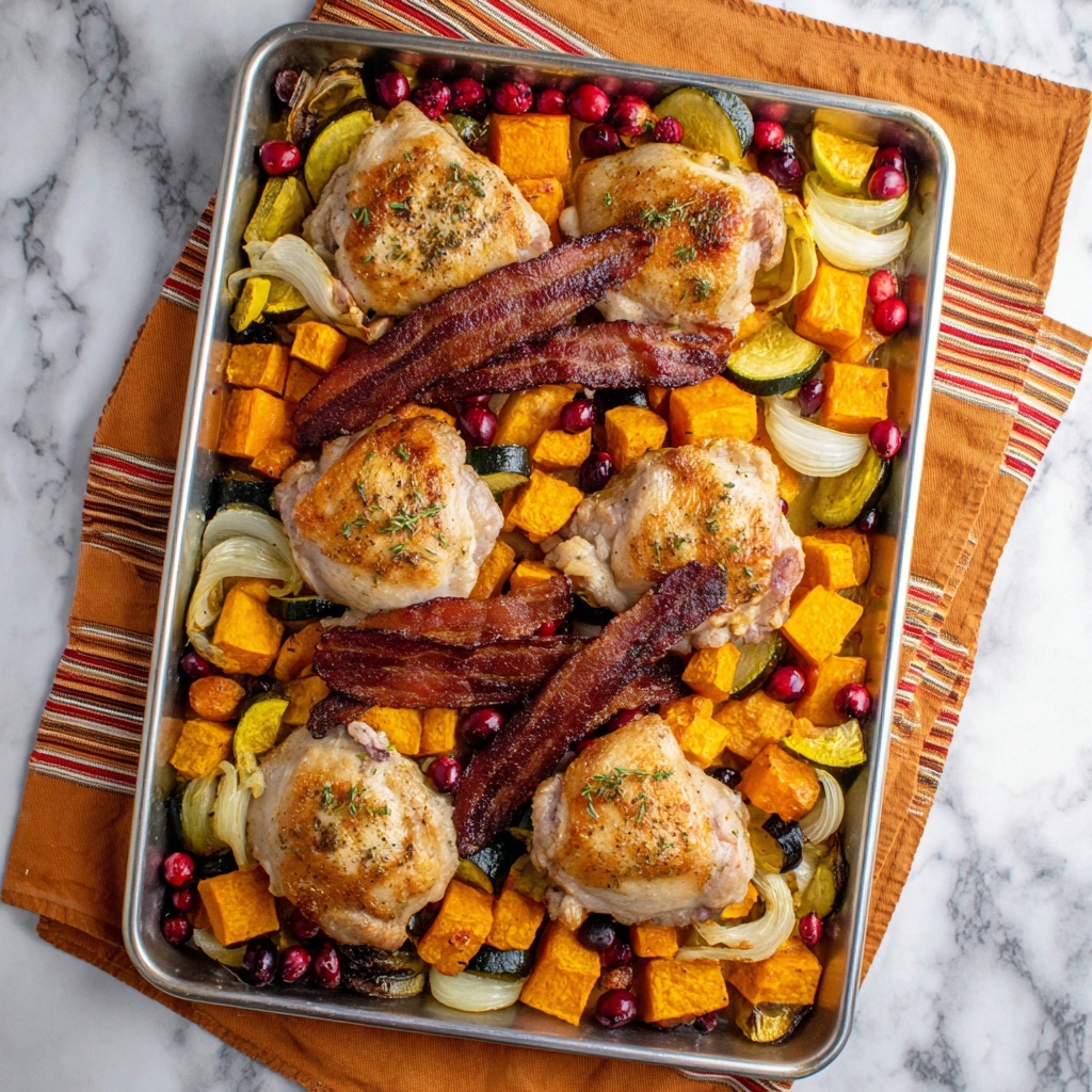 One Pan Fall Harvest Chicken Dinner Recipe - Recipe Image