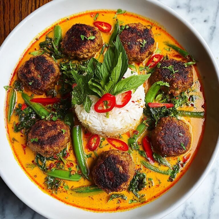 Thai Chicken Meatballs in Coconut Curry Recipe
