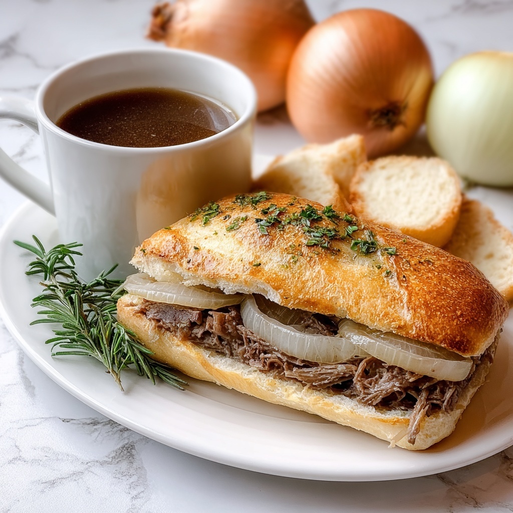 Savory Roasted French Dip Sandwich Recipe - Recipe Image