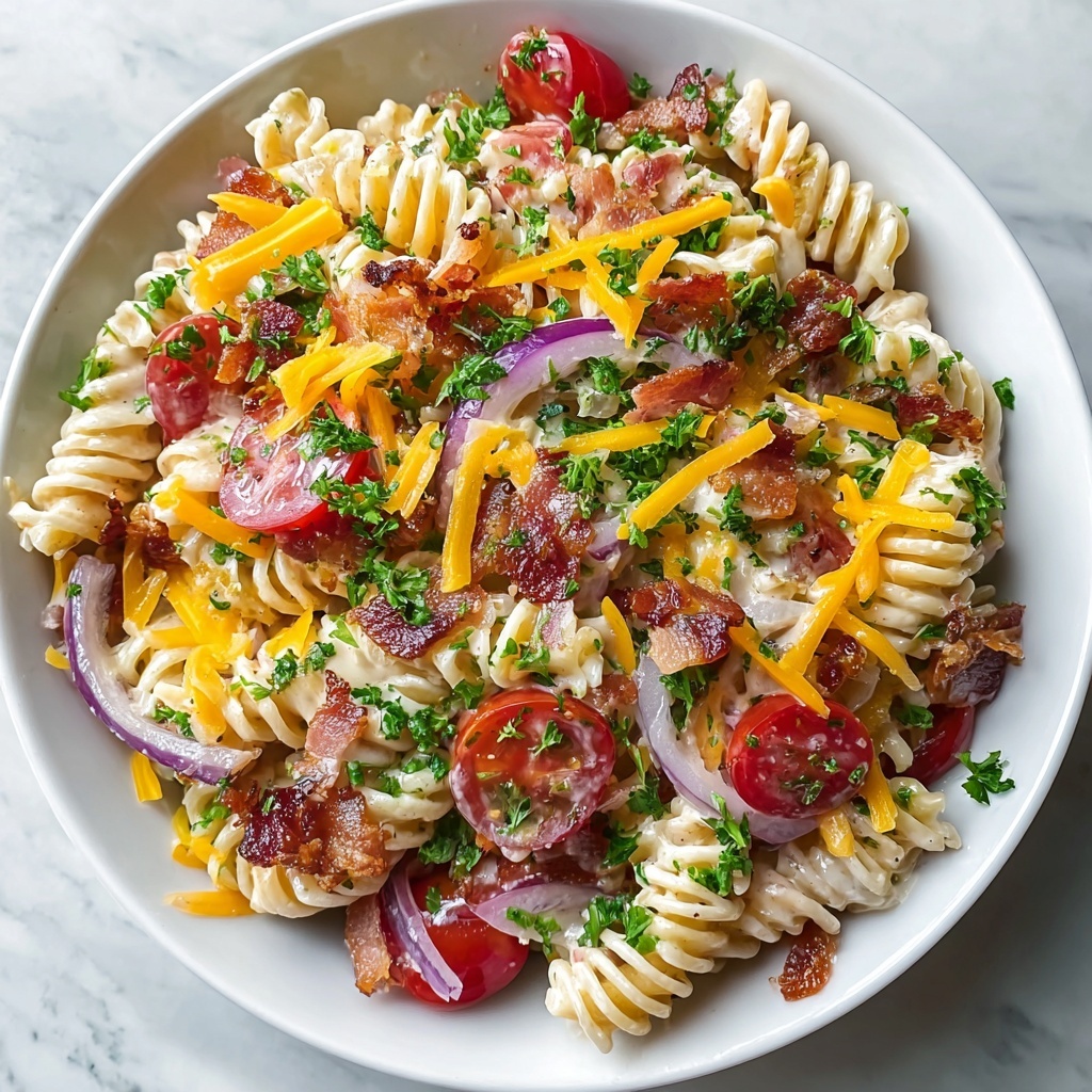 Bacon Ranch Pasta Salad Recipe - Recipe Image