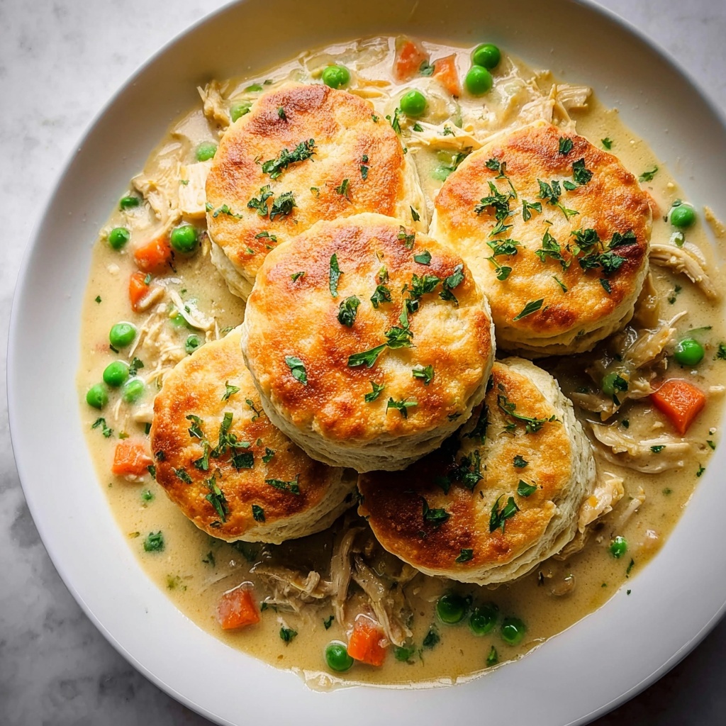 Chicken Pot Pie with Biscuits Recipe - Recipe Image