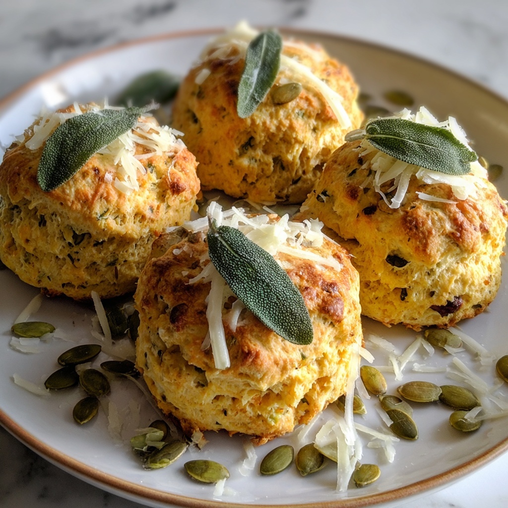Savory Pumpkin Parmesan Scones Recipe - Recipe Image