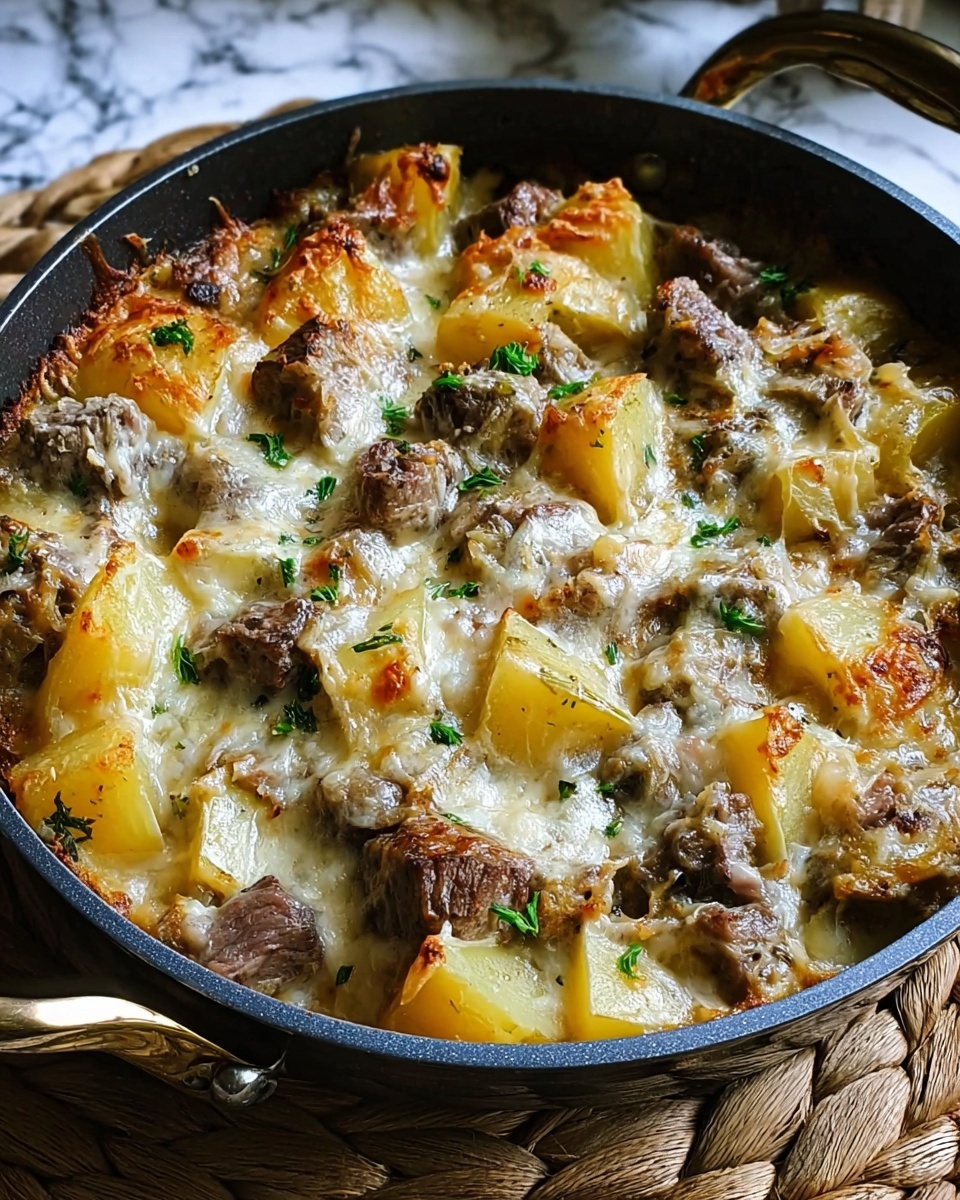 Cowboy Steak and Potato Casserole Recipe - Recipe Image