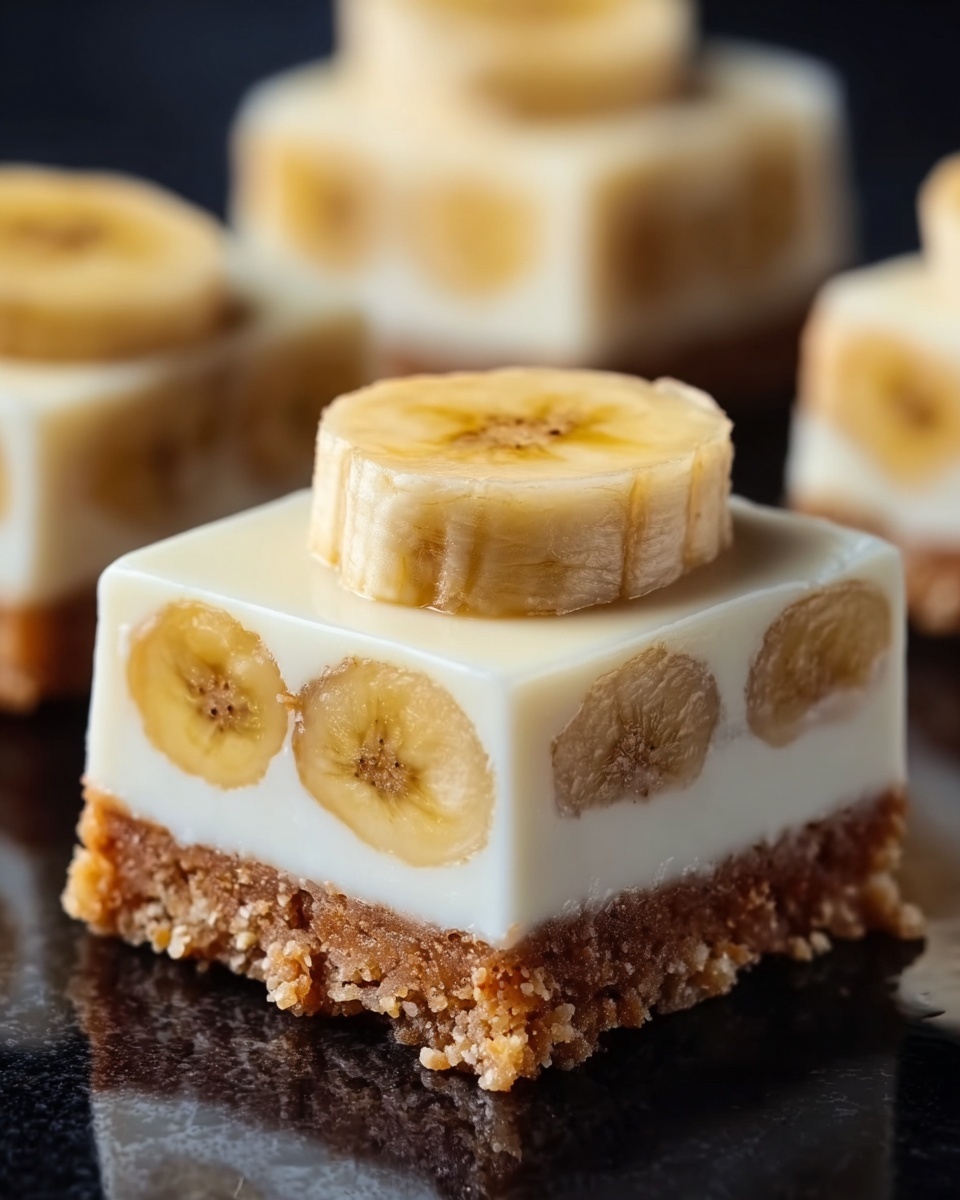 Banana Pudding Cheesecake Squares: A Perfect Blend of Creamy Delight Recipe - Recipe Image