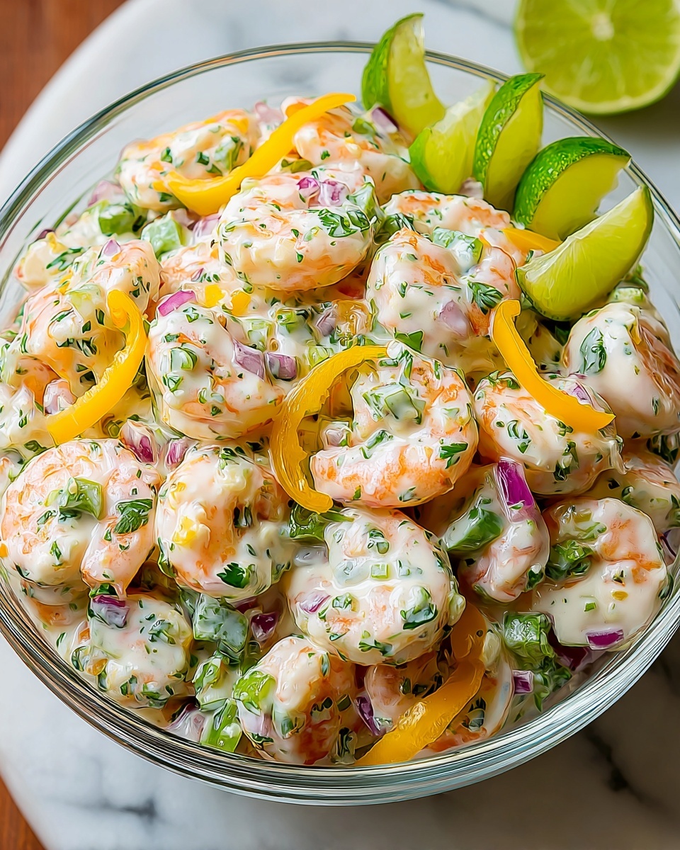 Lemon Herb Shrimp Salad with Mixed Greens and Tomatoes Recipe - Recipe Image