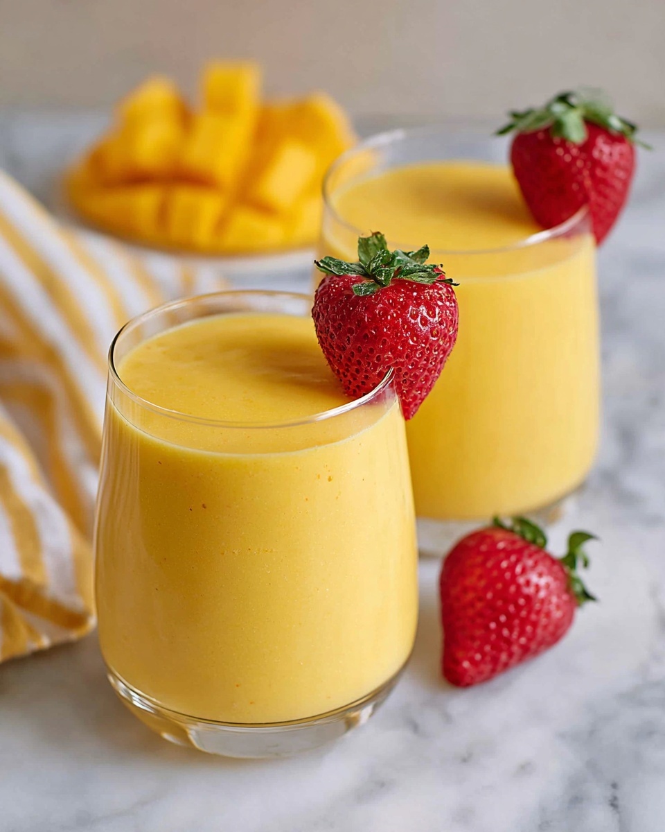 Peach Mango Smoothie Recipe - Recipe Image