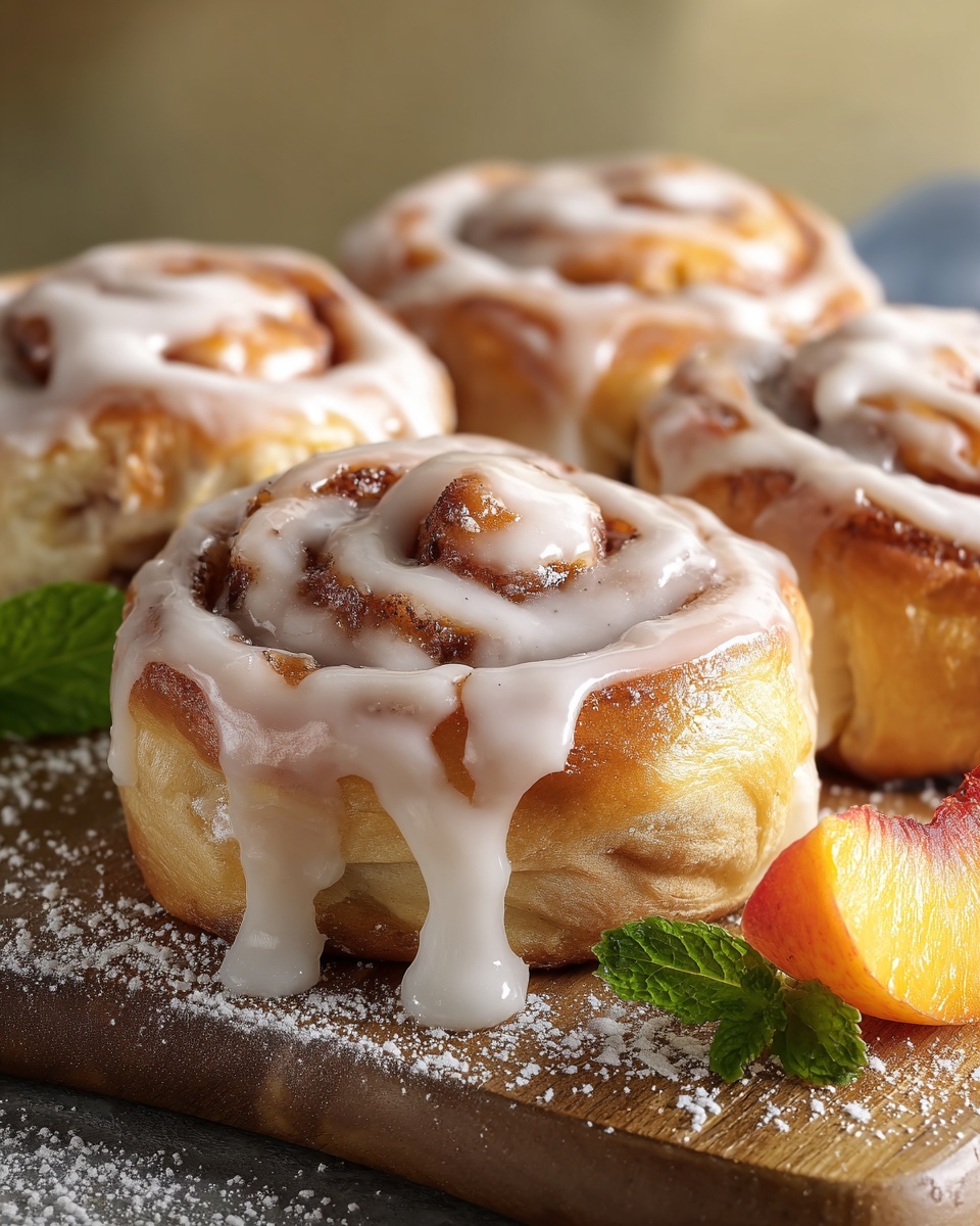 Peachy Cinnamon Rolls Recipe - Recipe Image