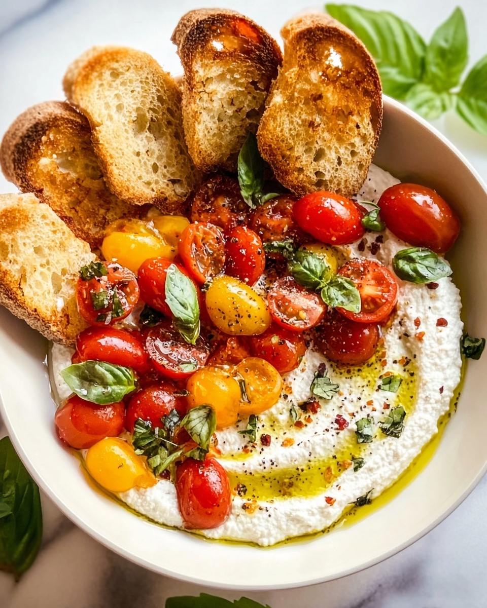 Whipped Feta Bruschetta Dip Recipe - Recipe Image
