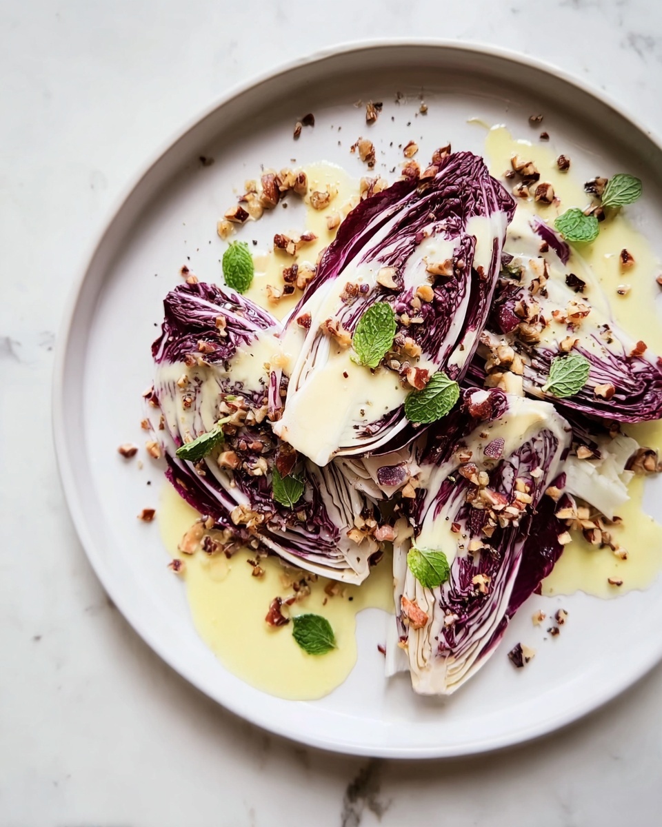 Radicchio Salad with Crème Fraîche Vinaigrette and Toasted Hazelnuts Recipe - Recipe Image