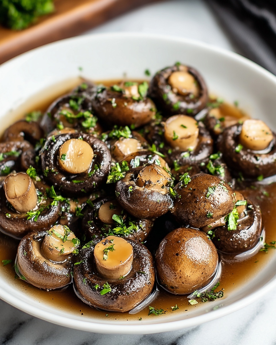 Crockpot Garlic Parmesan Mushrooms Recipe - Recipe Image