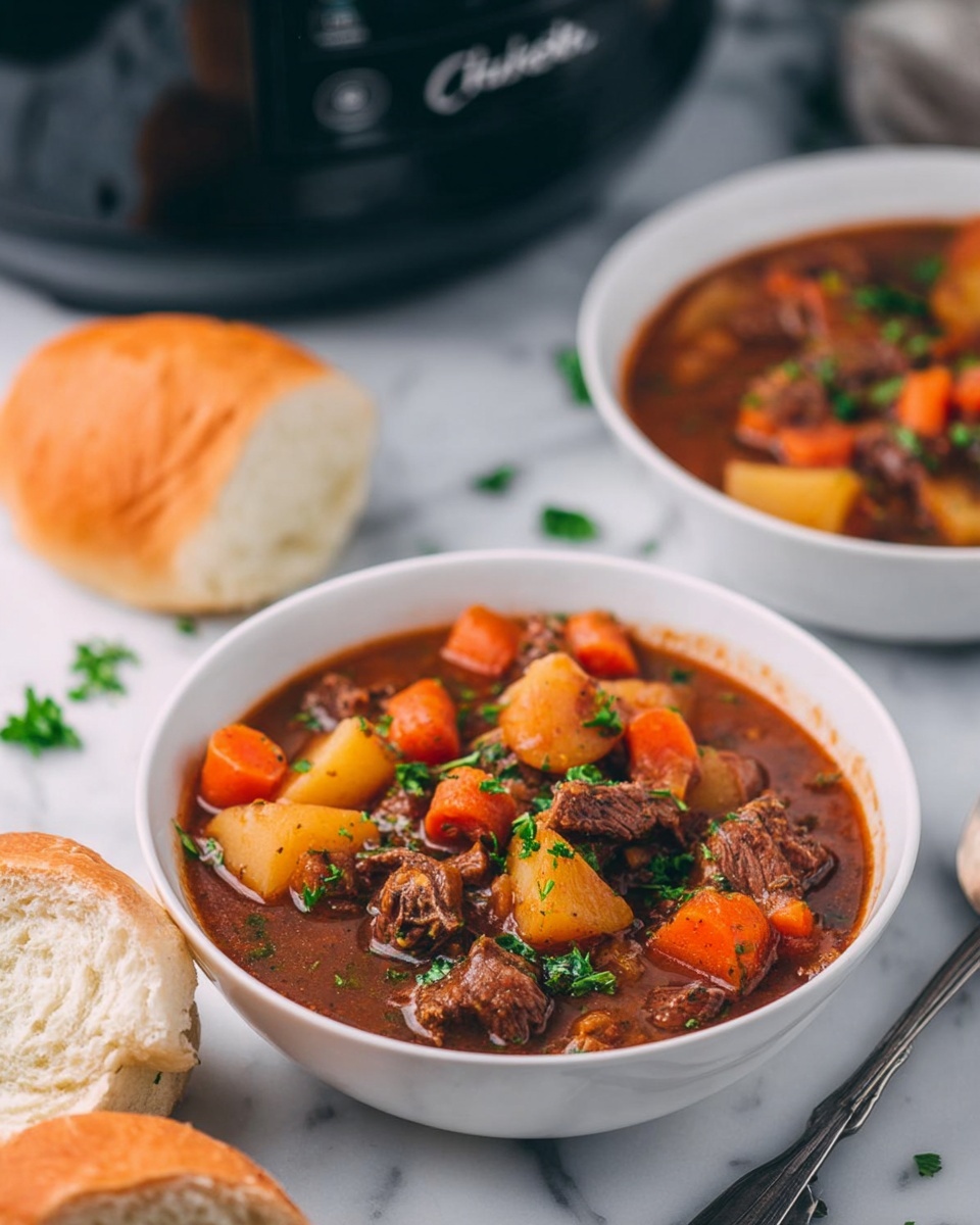 Slow Cooker Poor Man's Stew Recipe - Recipe Image