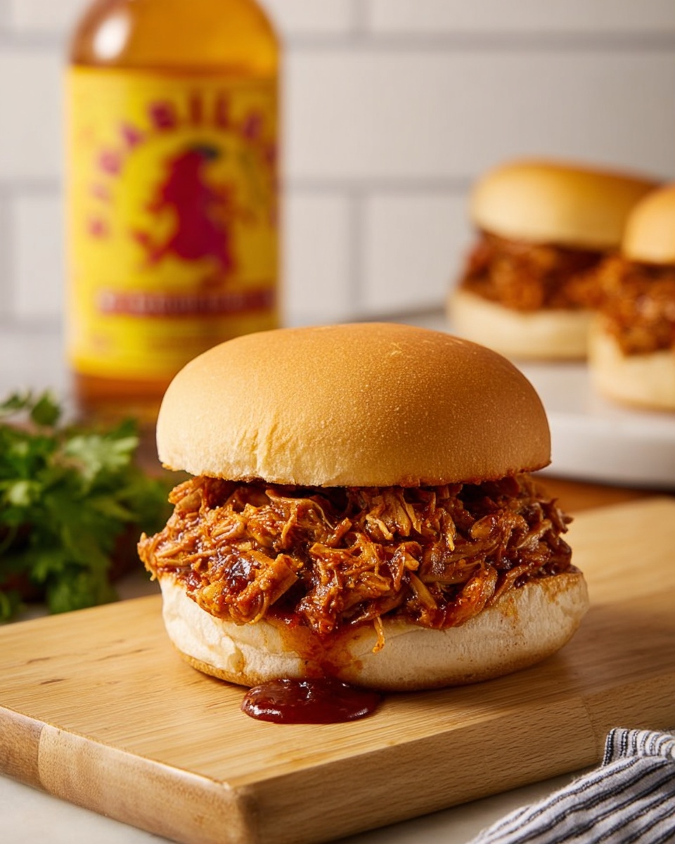 Slow Cooker Fireball BBQ Pulled Chicken Recipe - Recipe Image