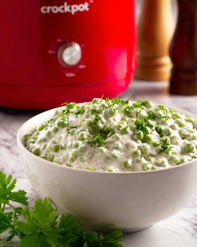 Creamy Slow Cooker Peas Recipe