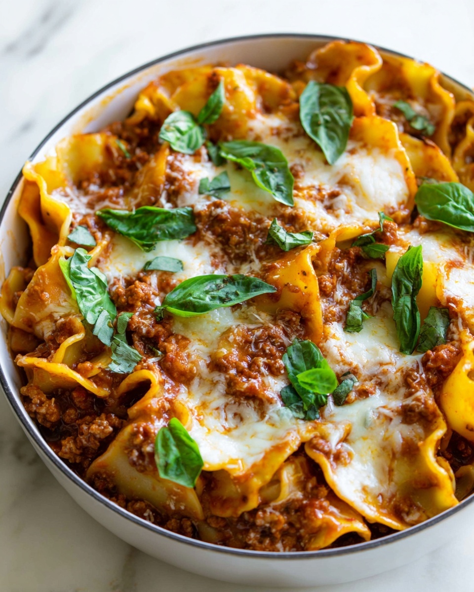 One Pot Skillet Lasagna Recipe - Recipe Image