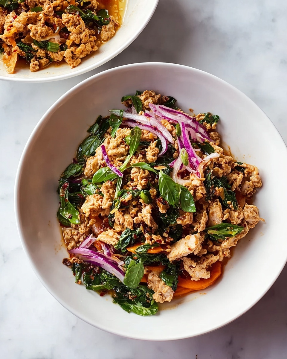 Healthy Chicken Larb Bowls With Fresh Flavors Recipe - Recipe Image