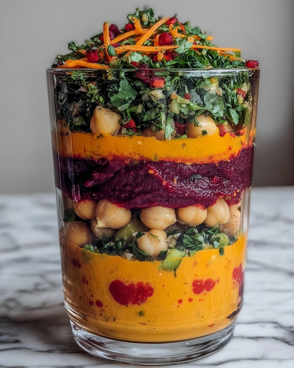 Layered Chickpea and Roasted Vegetable Salad Recipe - Recipe Image