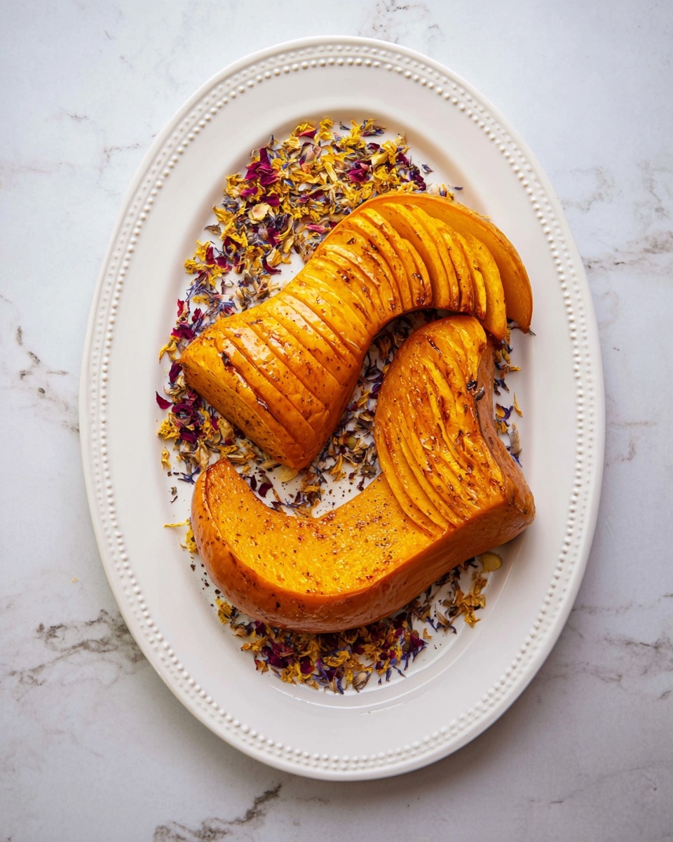 Honey Cinnamon Roasted Hasselback Butternut Squash Recipe - Recipe Image