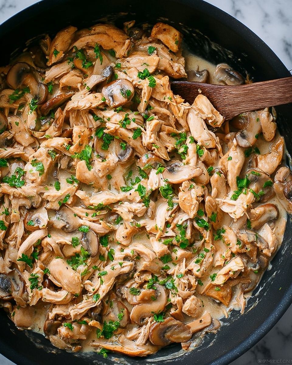 Leftover Turkey in Mushroom Gravy Recipe - Recipe Image