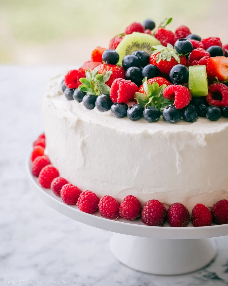 Kiwi Berry Cake Recipe - Recipe Image