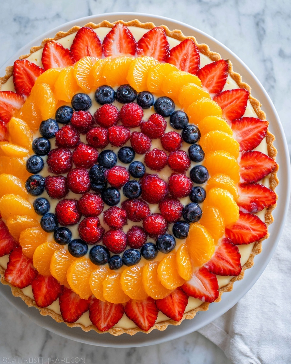 Fresh Fruit Tart with Pastry Cream and Apricot Glaze Recipe - Recipe Image