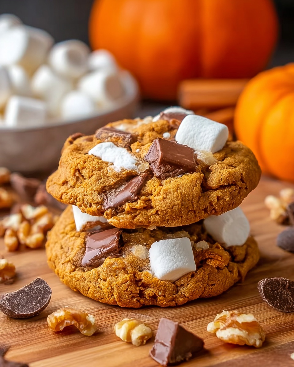 Delicious and Gooey Pumpkin S’mores Cookies: The Ultimate Fall Treat Recipe - Recipe Image