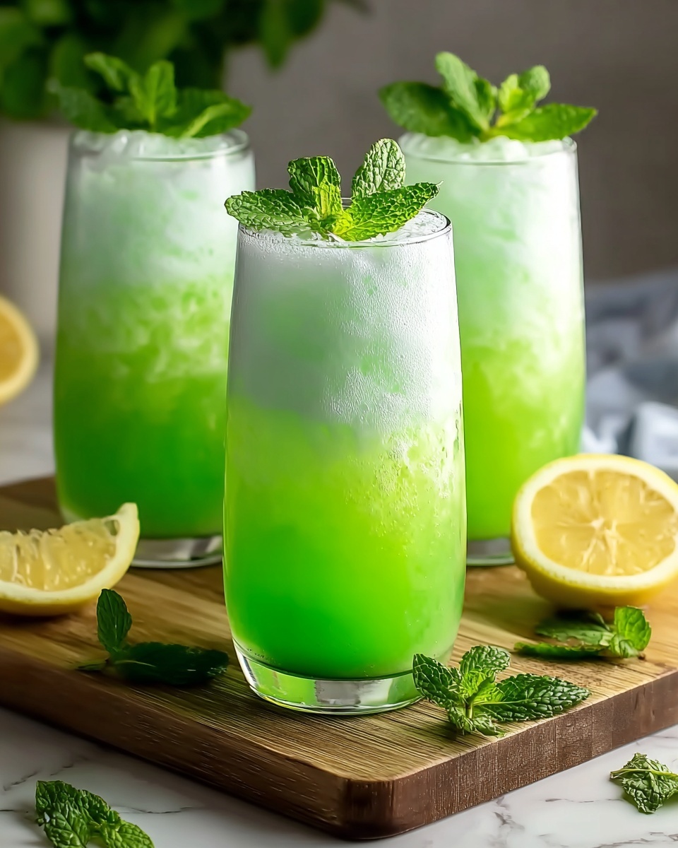 Refreshing Minty Lemonade Fizz: A Non-Alcoholic Summer Drink Recipe - Recipe Image