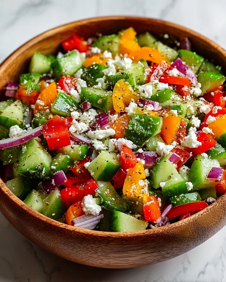 Cucumber Pepper Salad – Fresh & Crunchy Recipe - Recipe Image