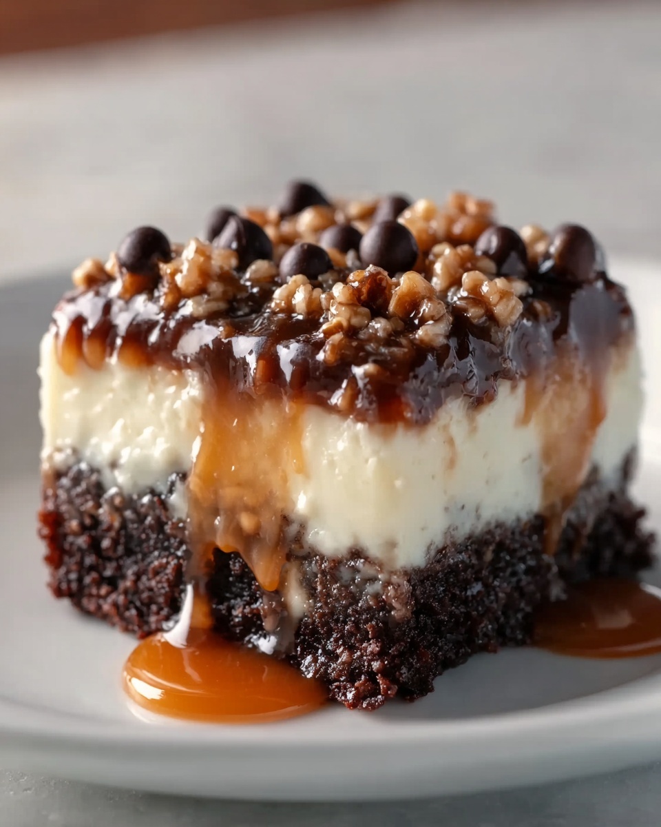Chocolate Caramel Toffee Crunch Cake Recipe - Recipe Image